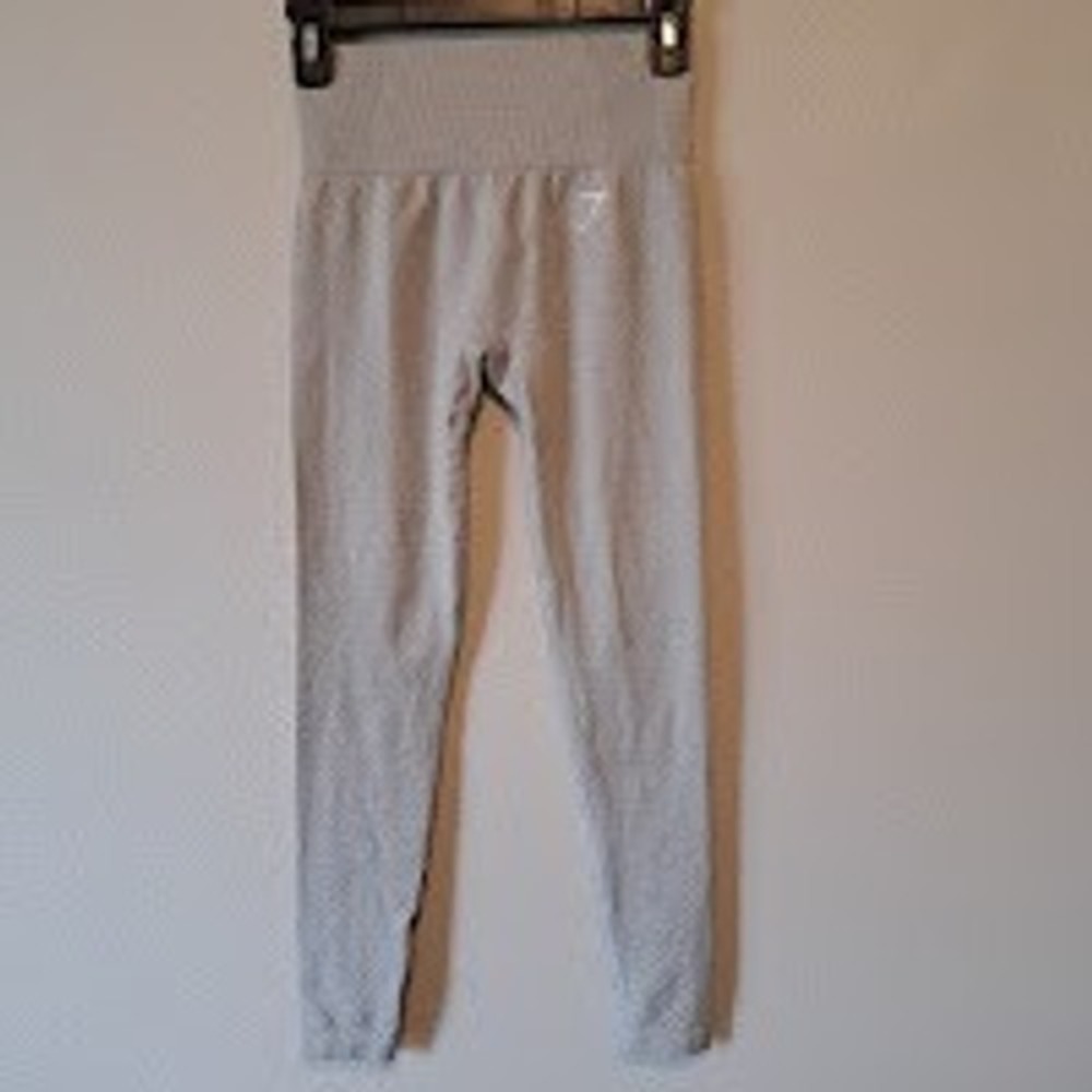 Gymshark Vital Seamless 2.0 Leggings Grey Marl High Waisted XS GLLG1830-GLM